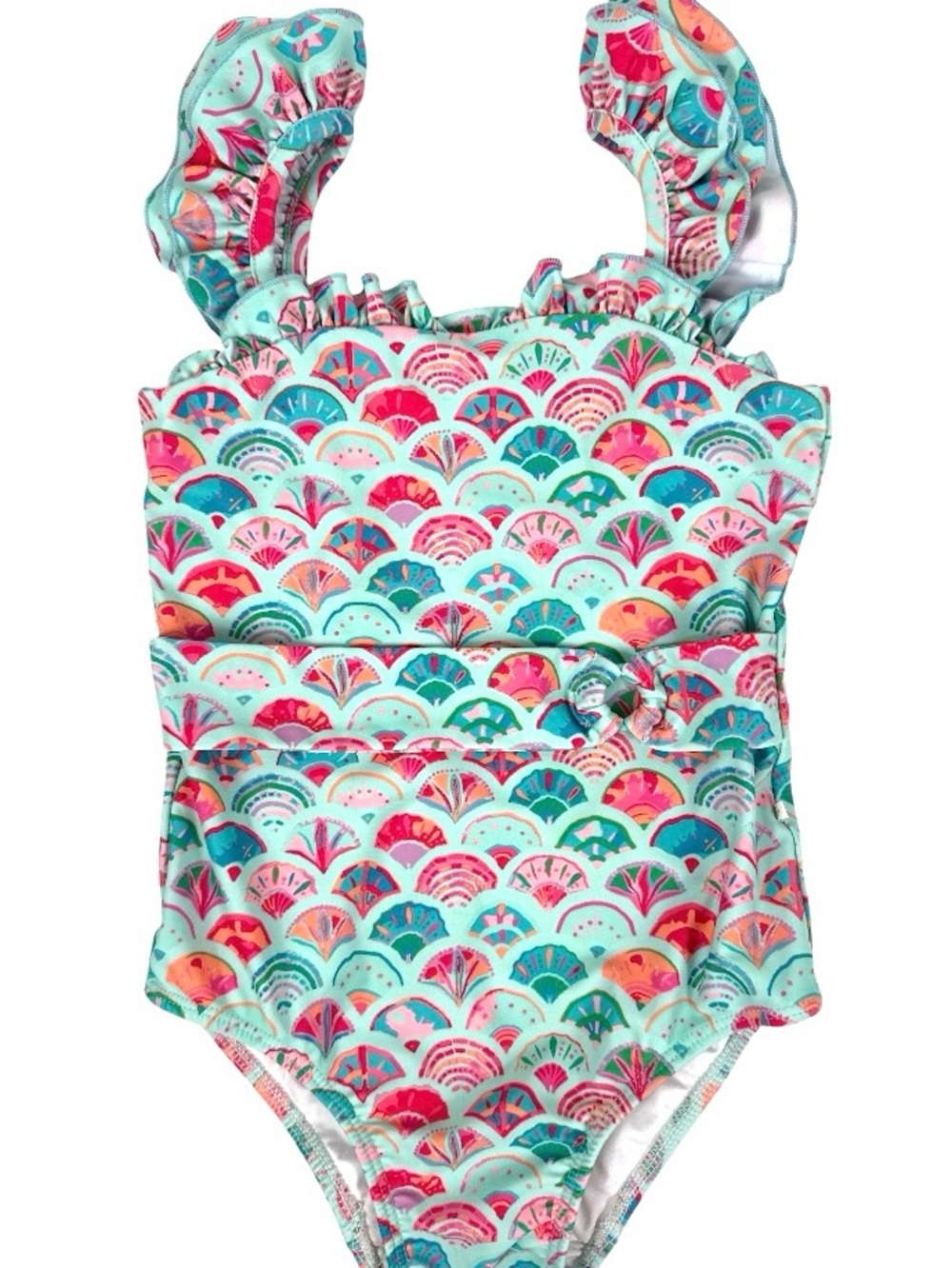 SweetHoney Girls Mermaid Ruffle One-Piece Swimsuit